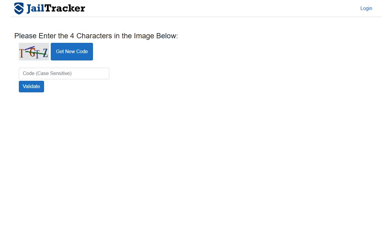 BRRJA JailTracker roster interface for Lynchburg Adult Detention Center